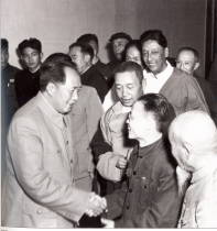 代表祝贺毛泽东当选
