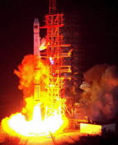 2000年12月北斗星导航试验卫星在西昌卫星发射中心发射升空