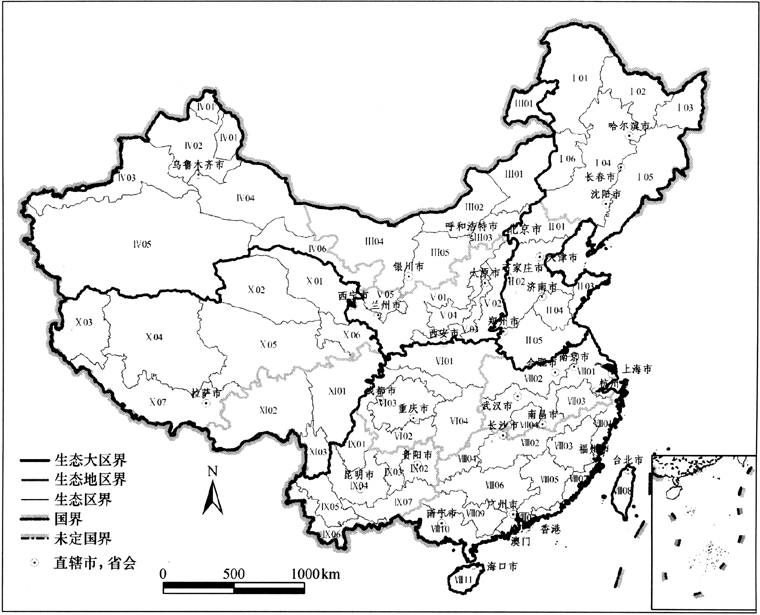 保持县域边界完整性的中国生态区划方案  国史网